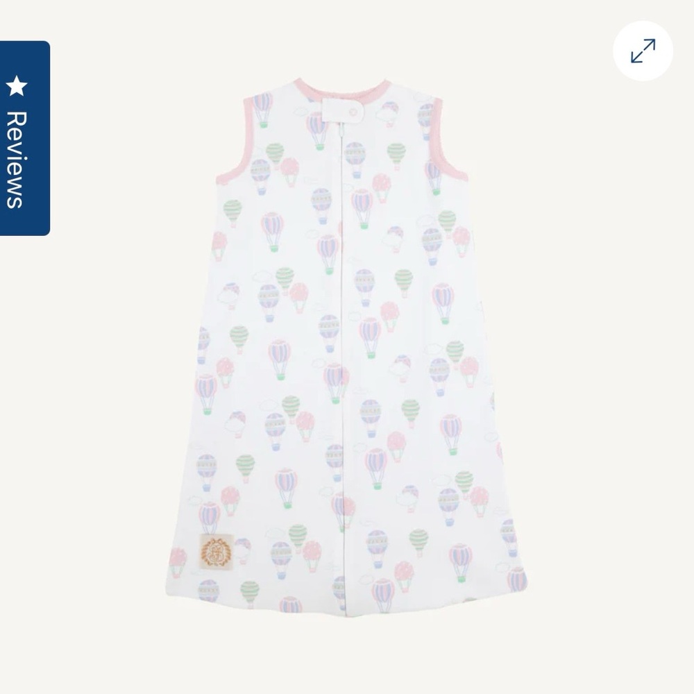 100% Pima Cotton Knit Sleep Sack, luxury from Beaufort Bonnet- Size 0-6 Months